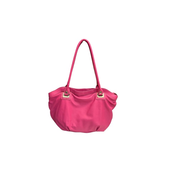 💗 𝐌𝐀𝐑𝐂𝐎 𝐁𝐔𝐆𝐆𝐈𝐀𝐍𝐈 Hot Pink Genuine Leather Tote Bag 💗 - Picture 2 of 10